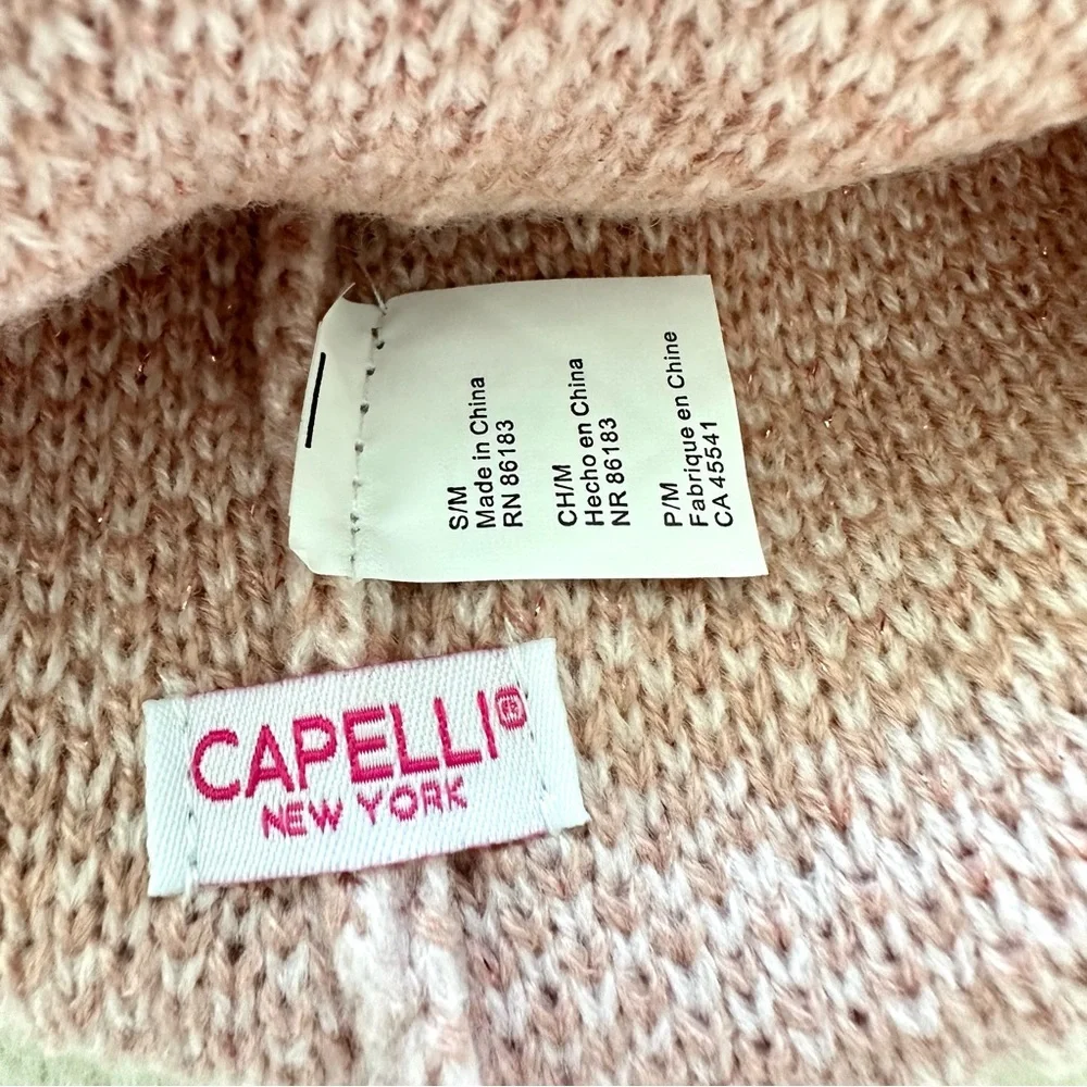 CAPELLI of New York girls two pieces set hat and gloves size 4-6 years NEW!!!